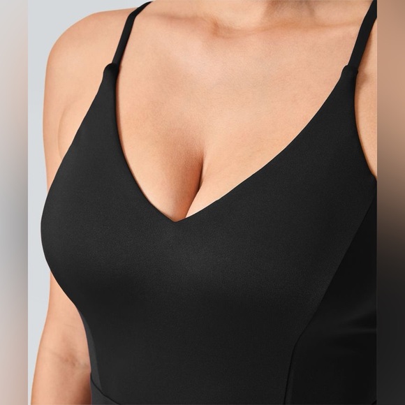 NEW HALARA Breezeful™ Wide Leg Resort Slip Black Women's Jumpsuit Sz XS - Picture 5 of 14